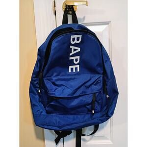 BAPE - Blue Happy New Year SS20 Logo Backpack - NWOT